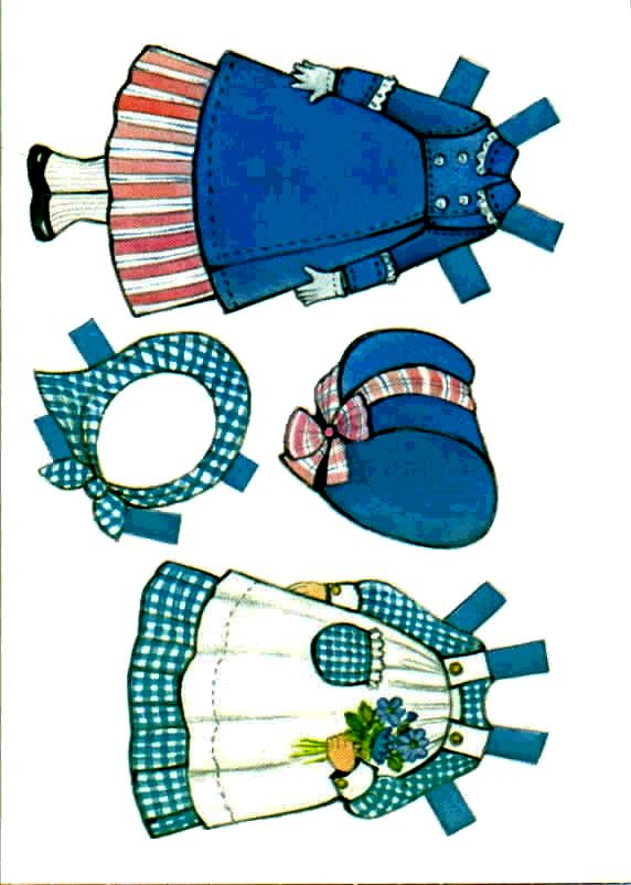 Poupées Papiers / Paper Dolls - Col. The ginghams